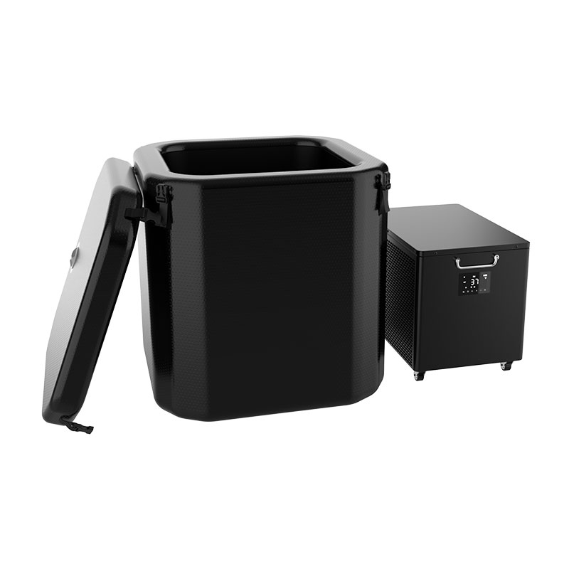 カバー付きのインフレータブルアイスバスバレル