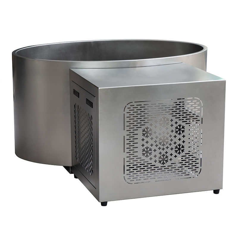 オールステンレス製楕円形コールドプランジ浴槽